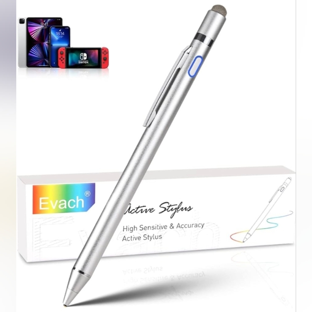 Active Stylus Digital Pen with Ultra Fine Tip Stylus for iPad iPhone Samsung Tab